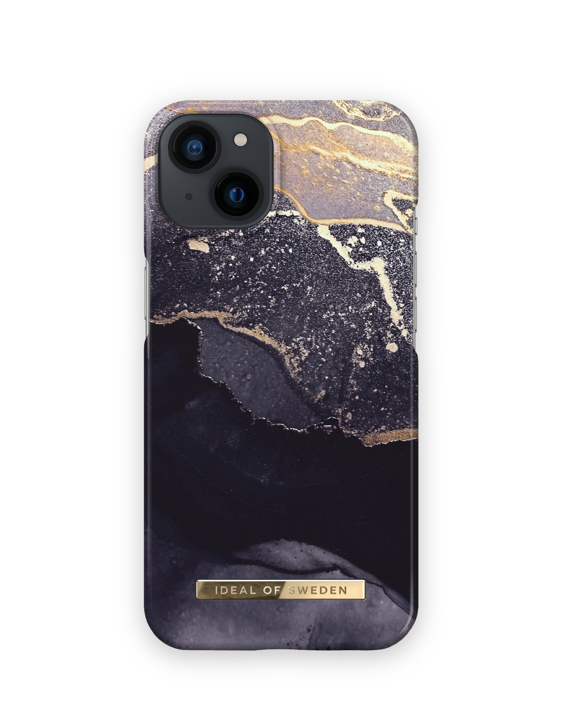 IDEAL OF SWEDEN IDFCMTE22-I2261-321, Marble 13, Twilight iPhone iPhone Apple, Golden Backcover, 14