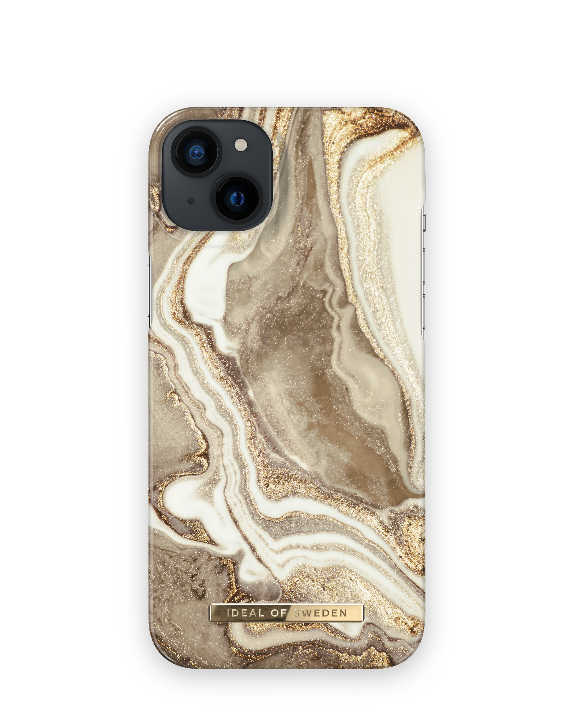 14 SWEDEN Apple, IDEAL iPhone Marble Golden Backcover, IDFCGM19-I2267-164, Plus, OF Sand