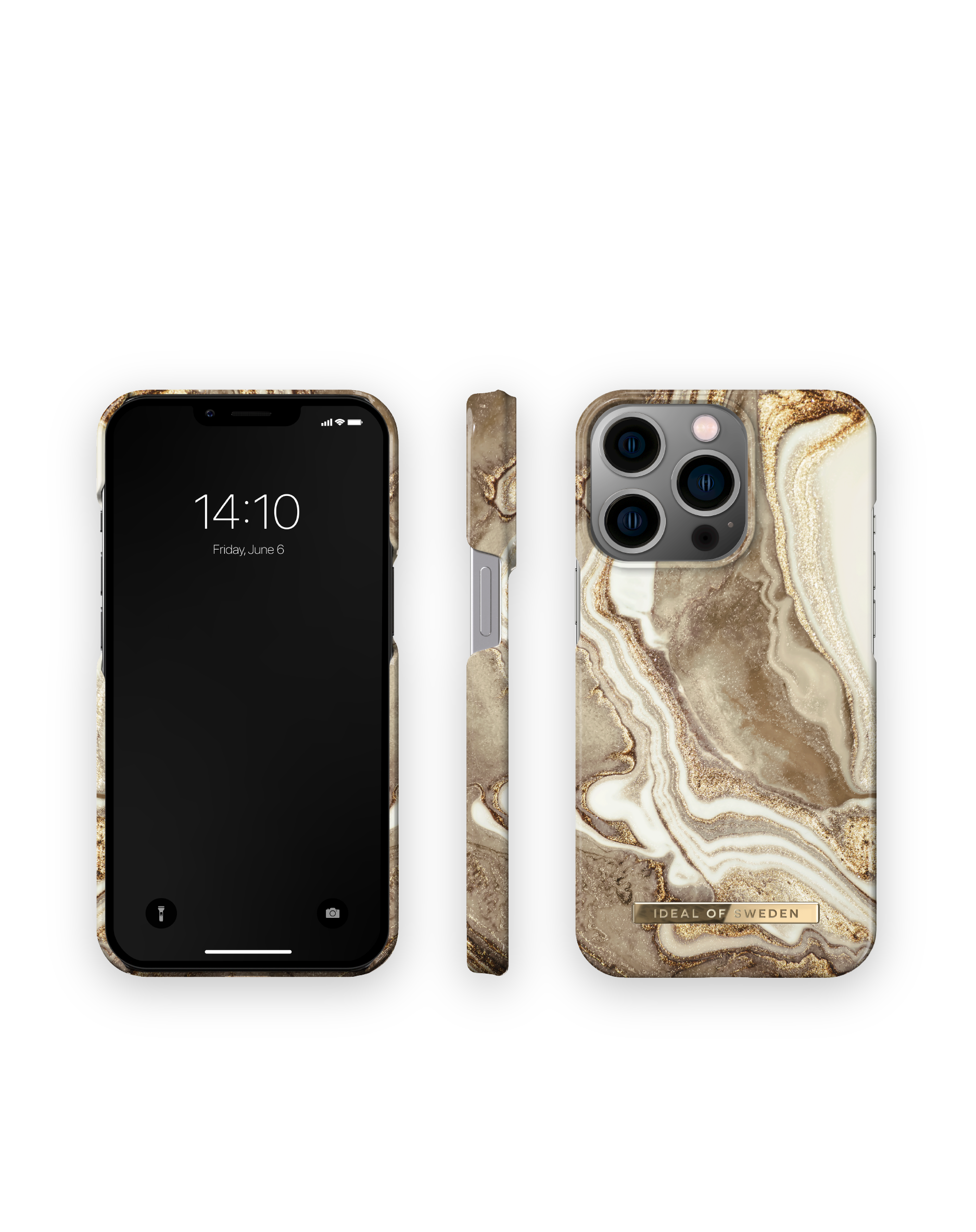 IDEAL Backcover, iPhone Marble Golden OF 14 Sand IDFCGM19-I2261P-164, Apple, SWEDEN Pro,