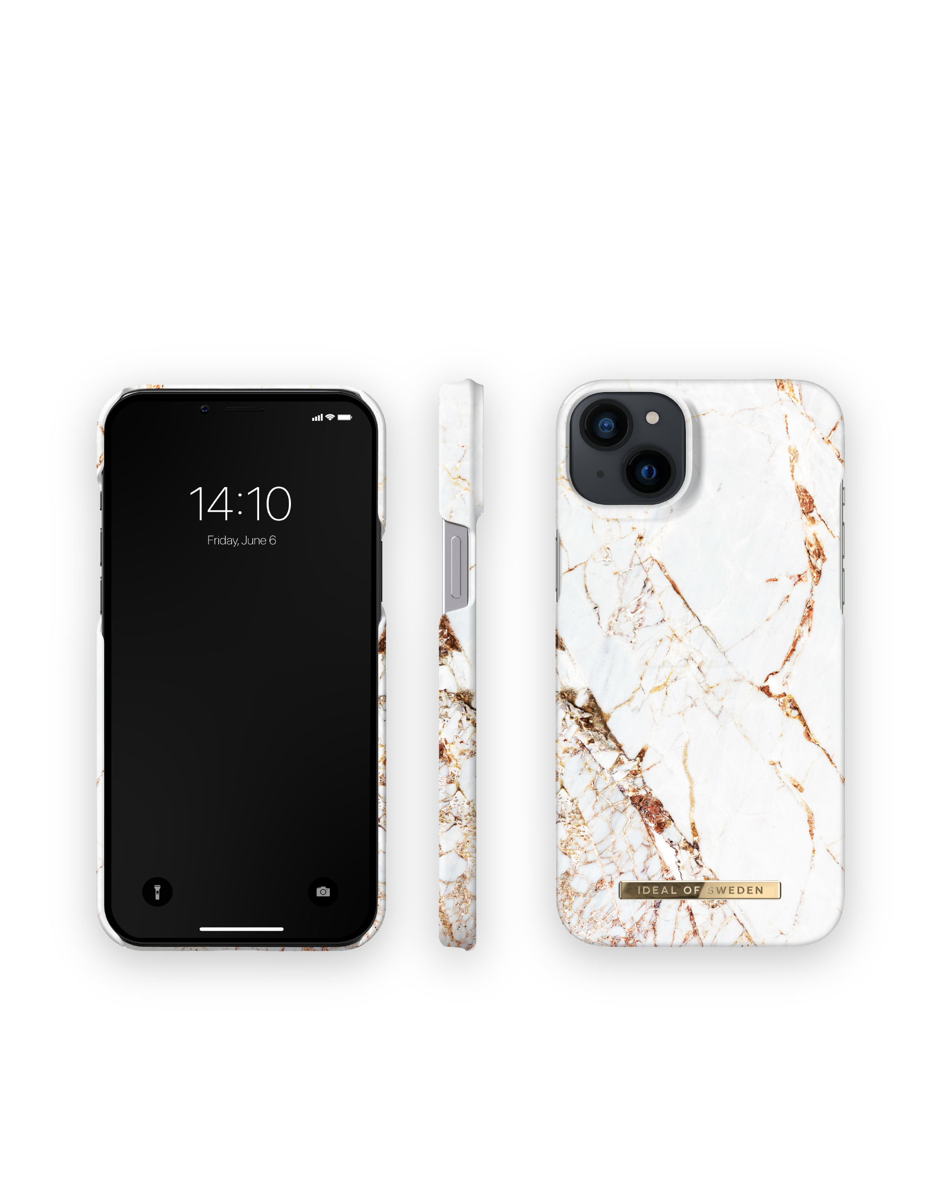 Apple, Backcover, SWEDEN Carrara Plus, IDFCMTE22-I2267-46, IDEAL 14 Gold iPhone OF