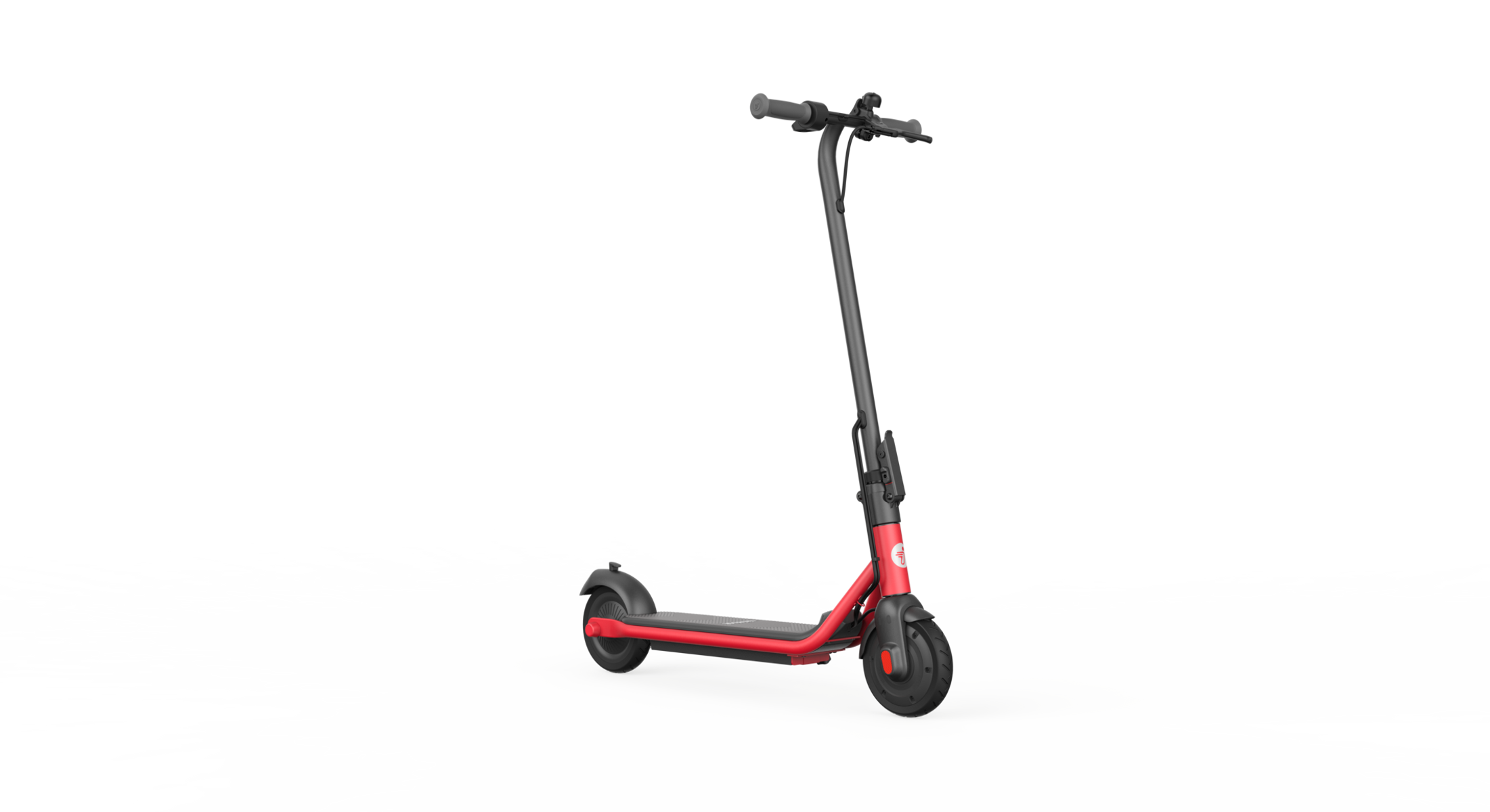 Patinete eléctrico - ZINGC15E SEGWAY-NINEBOT, 150 W, 50 kg, 5000 mAh, 16 km/h, Negro, Rojo