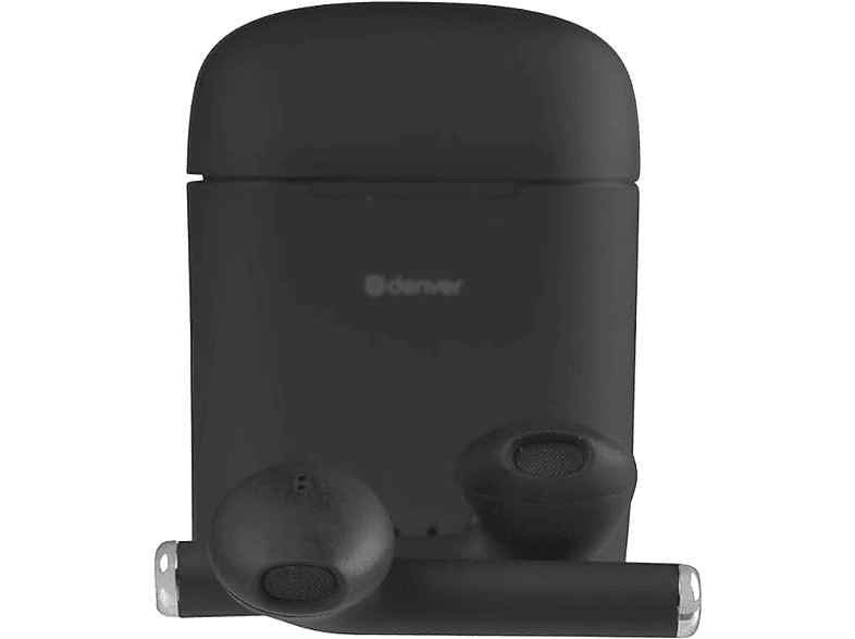 DENVER TWE-46 Schwarz, In-ear Kopfhörer schwarz Bluetooth