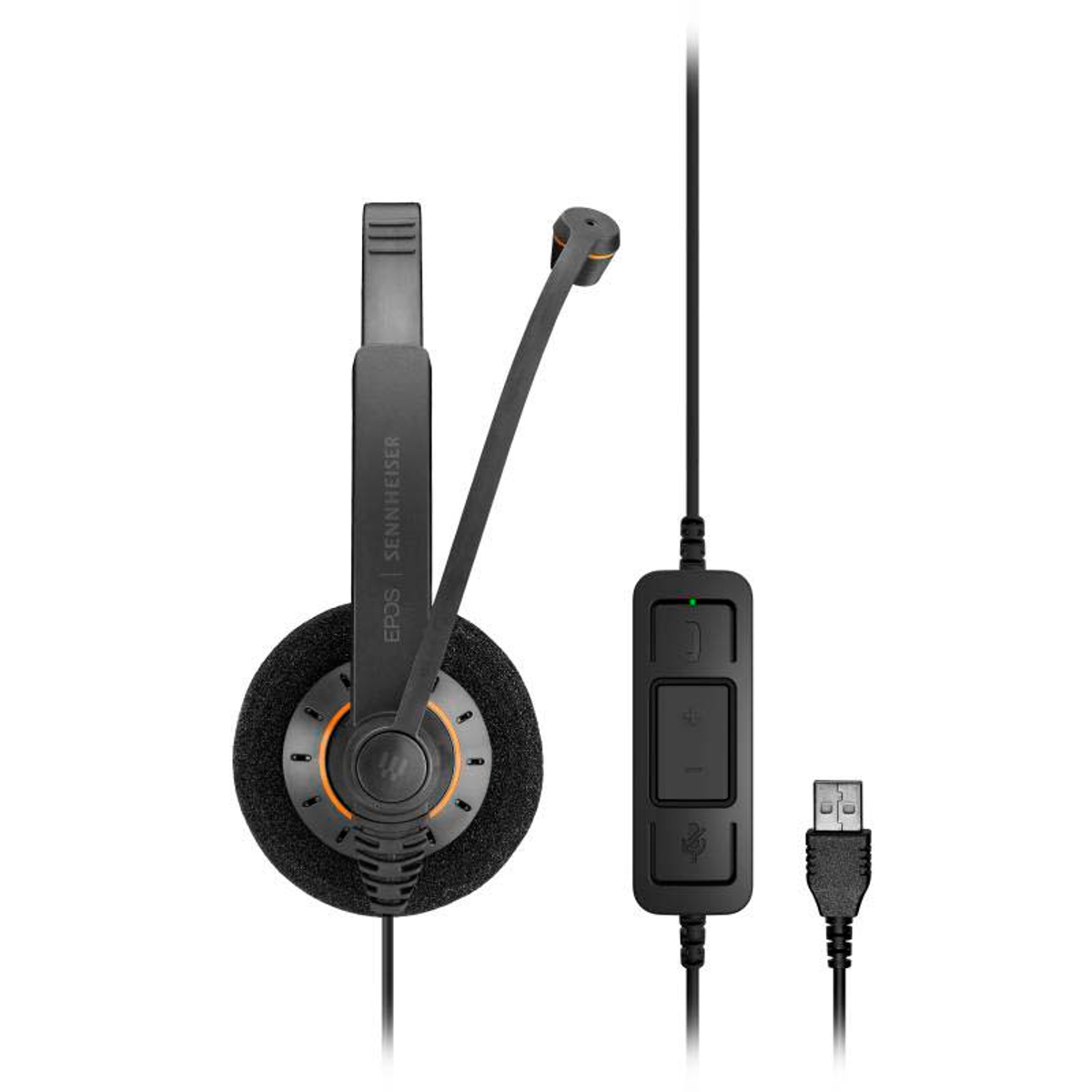 SENNHEISER ML, Black & On-ear Mikrofon IMPACT B2B Headset SC USB 60