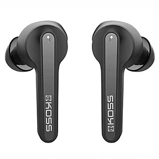 Auriculares con cable - KOSS TW150i, Supraaurales, Bluetooth, Negro