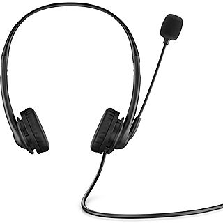 Auriculares de oficina - HP Stereo 3.5mm Headset G2, Supraaurales, Negro