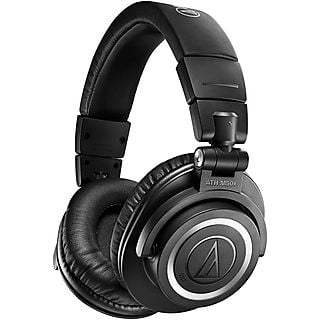 Auriculares inalámbricos - AUDIO-TECHNICA ATH-M50XBT2, Supraaurales, Bluetooth, Negro