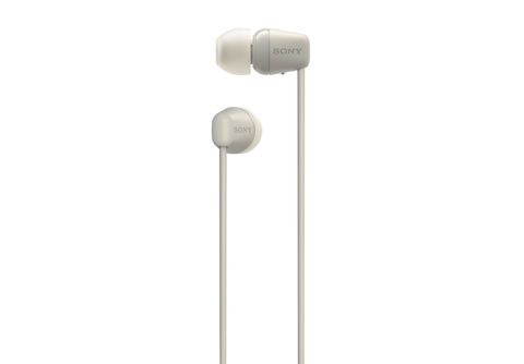SONY WI-C 100 TAUPE, MediaMarkt In-ear Cremefarben Kopfhörer | Bluetooth