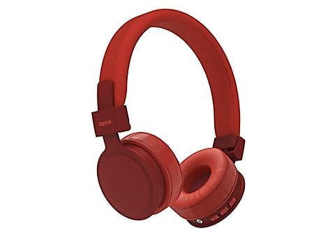 Auriculares inalámbricos - 00184087 HAMA, Supraaurales, Bluetooth, Rojo