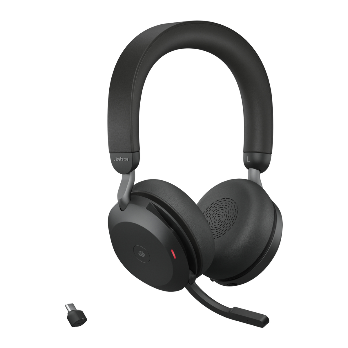 JABRA Evolve2 75 MS Stereo Headset kabellos, Kopfhörer On-Ear On-ear schwarz (Bluetooth, specs_colour_0000000020 Bluetooth ANC, USB-C)