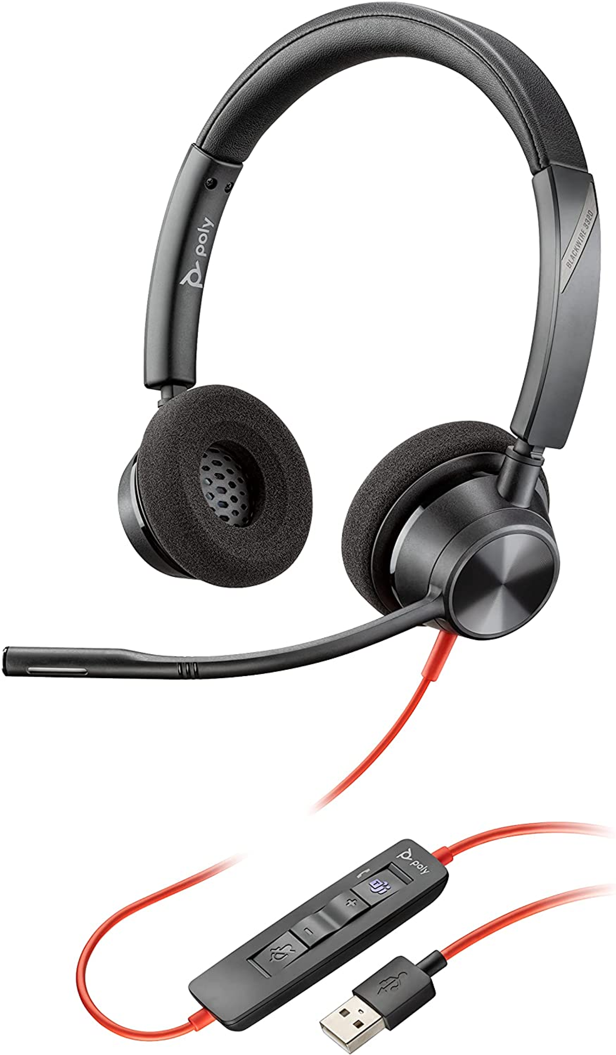 214012-01, Schwarz Over-ear PLANTRONICS Headset