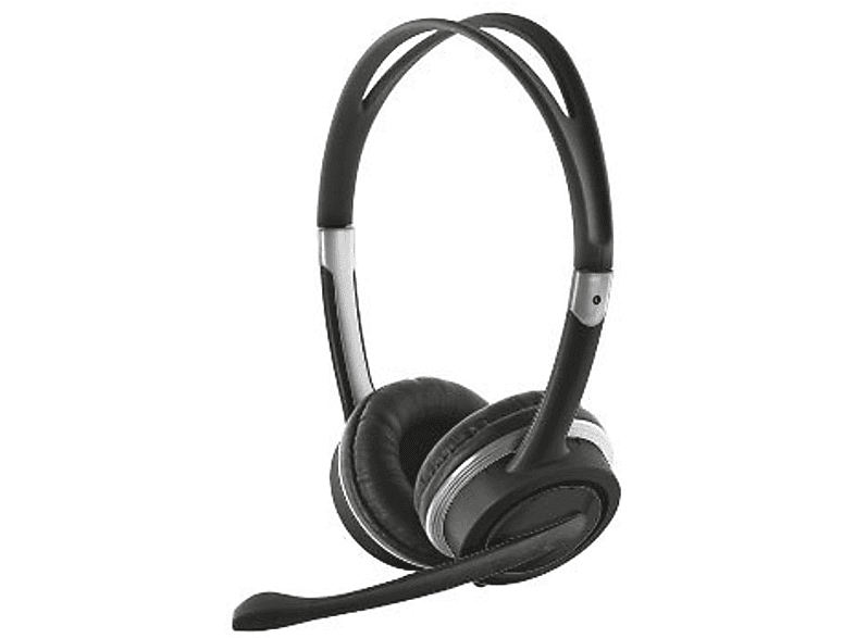 TRUST 17591 MAURO USB HS, On-ear Headset Schwarz