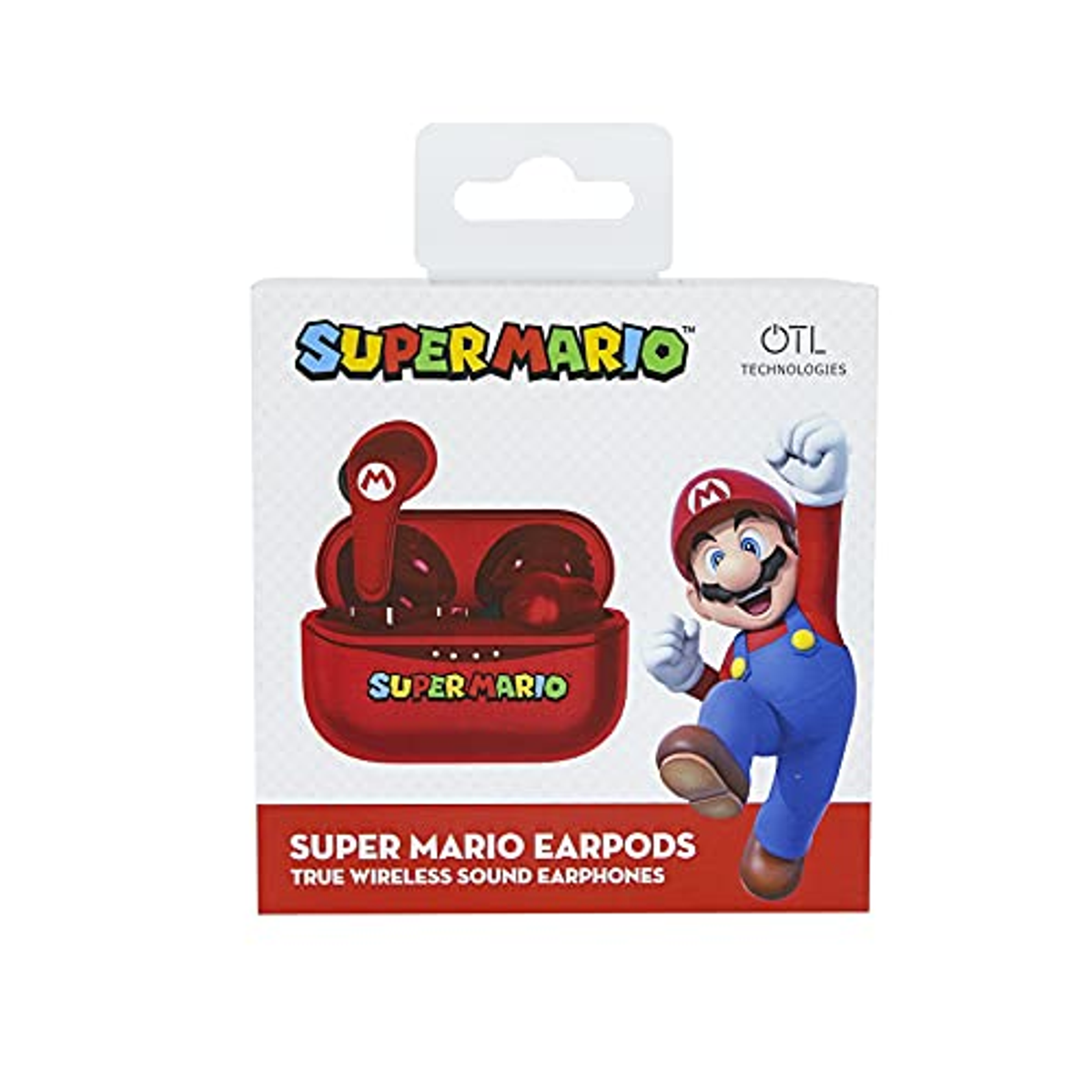 Super TECHNOLOGIES In-ear OTL rot Kopfhörer Bluetooth Mario,