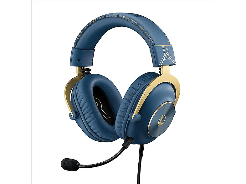 LOGITECH G 981-001106 G PRO X GAMING HEADSET-LOL LOL-WAVE2, Over-ear Gaming Headset Blau