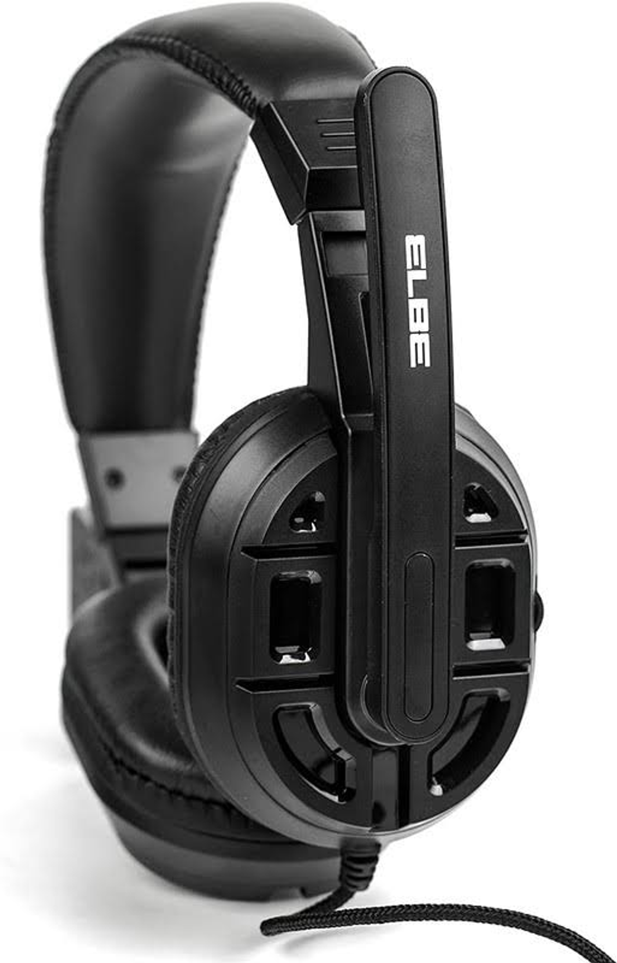 Auriculares Elbe negros con micrófono.