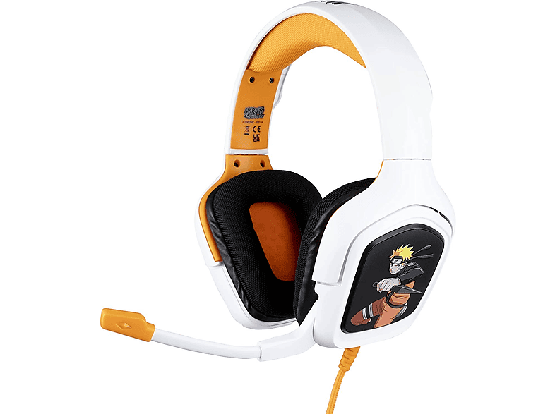KONIX 28895 NARUTO HEADSET WEISS, On-ear Gaming Headset Weiß