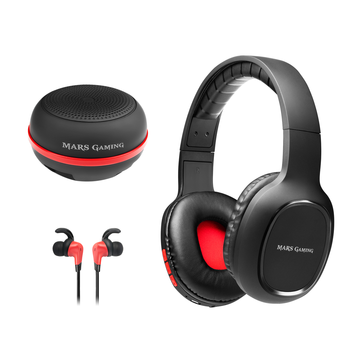 Auriculares gaming - MHBTX MARS GAMING, Intraurales, Negro