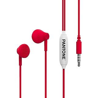 Auriculares de botón - PANTONE PT-WDE001R1, Intraurales, Bluetooth, Rojo