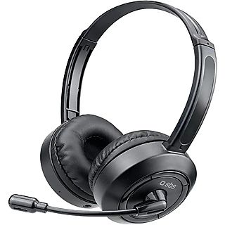 Auriculares - SBS TESMHEADPHBTK, Supraaurales, Bluetooth, Negro