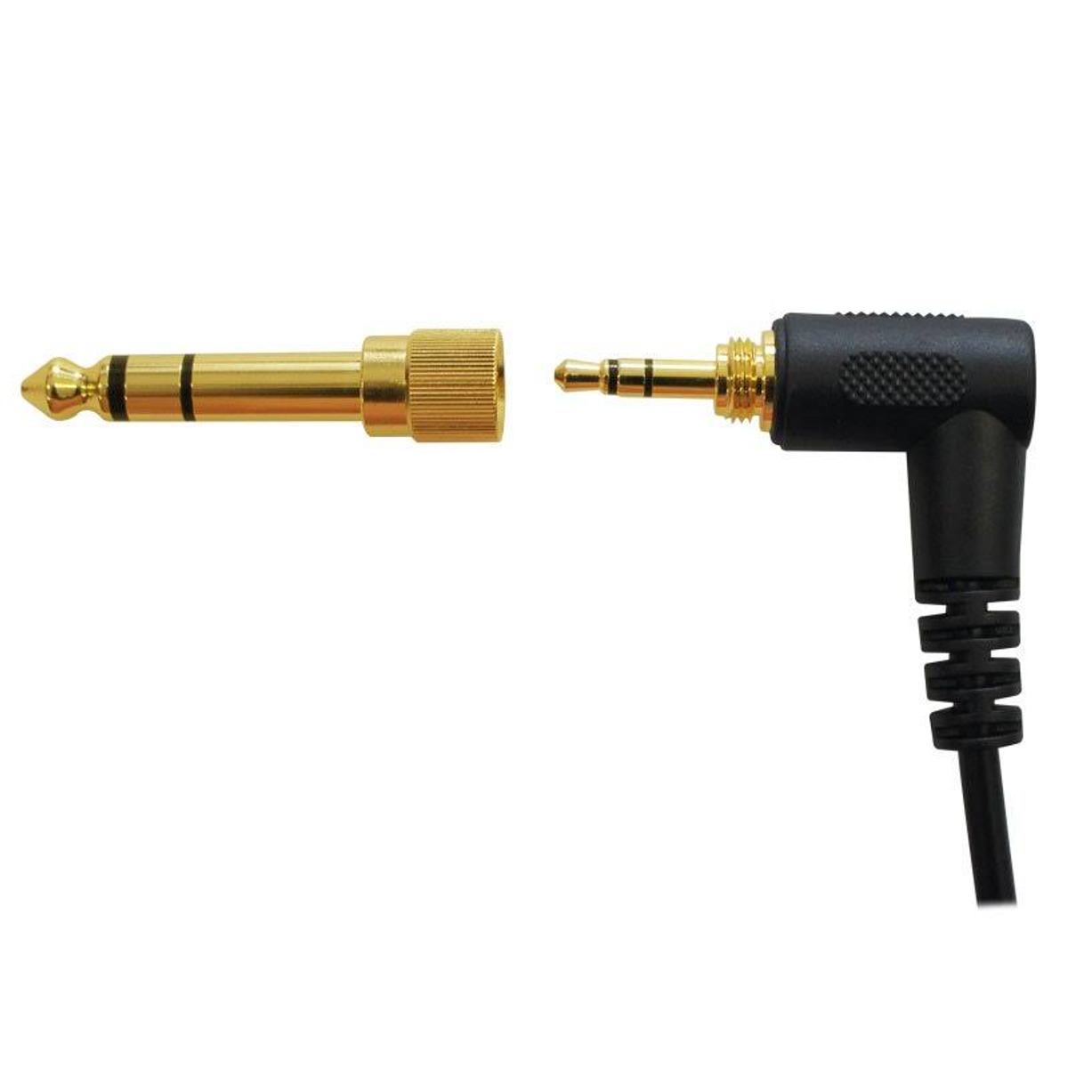 Due jack audio; colore oro e nero.