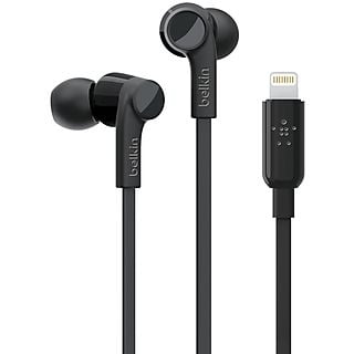 Auriculares con cable - BELKIN Rockstar, Intraurales, Negro