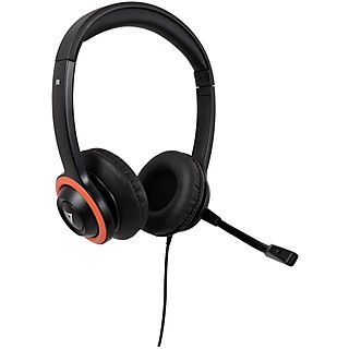 Auriculares - V7 HA530E, Supraaurales, Negro