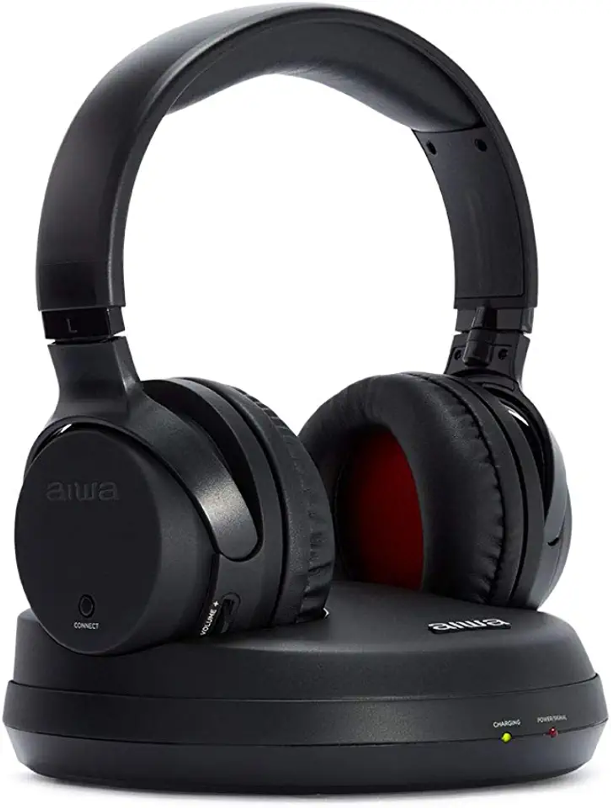 Auriculares inalámbricos - WHF_930D AIWA, Supraaurales, Bluetooth, Negro