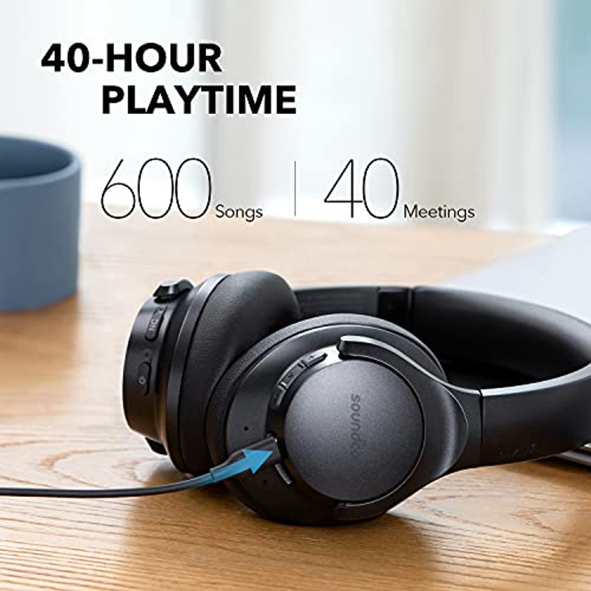 Life Bluetooth Kopfhörer Over-ear SOUNDCORE schwarz Q20+,