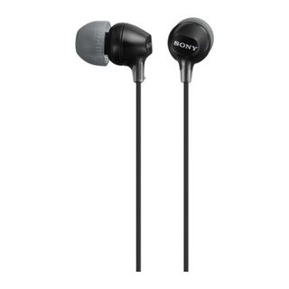 Auriculares - SONY MDR-EX15LP, Intraurales, Negro