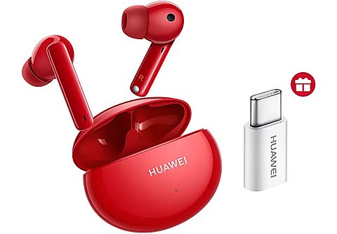 Auriculares  - 1 HUAWEI, Intraurales, Bluetooth, Rojo