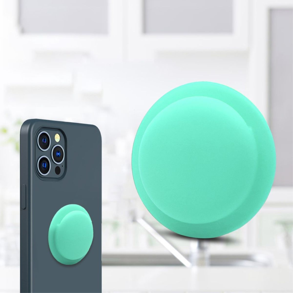 Apple Selbstklebende passend Mintgrün AirTags Schutzhülle, für 2021, Airtag-Hülle, COVERKINGZ