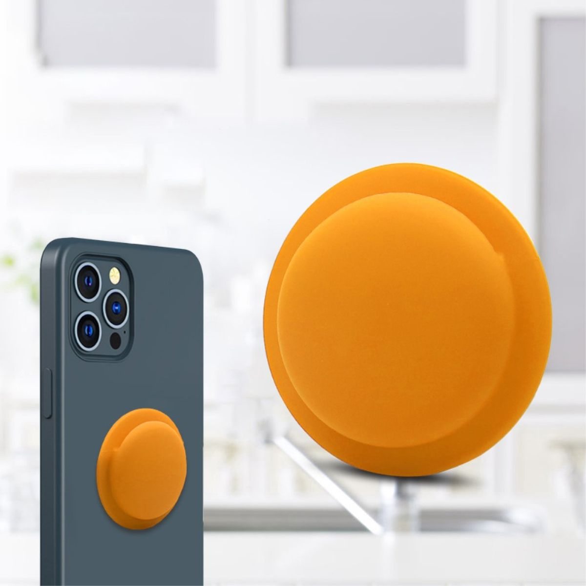 passend Schutzhülle, Selbstklebende COVERKINGZ Apple für AirTags Orange 2021, Airtag-Hülle,