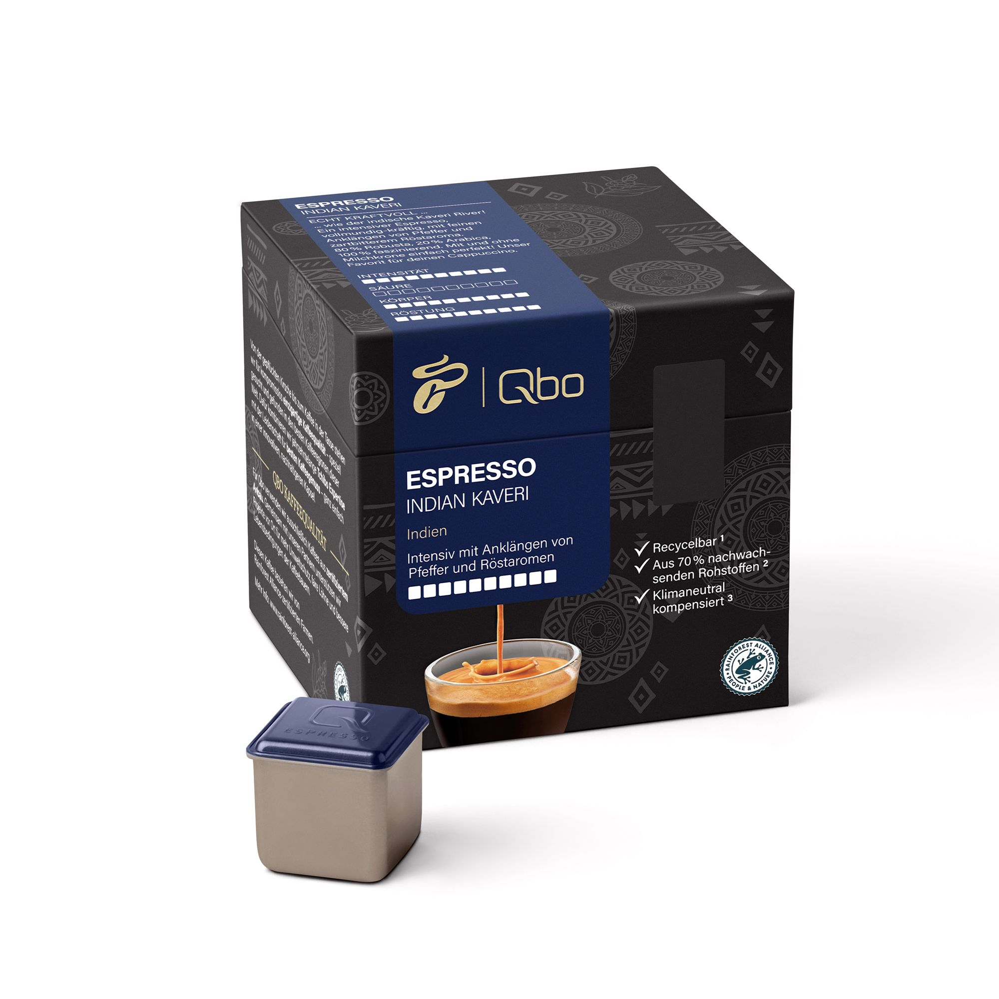 QBO 520939 27 Kapselsystem) (Tchibo TCHIBO Indian Espresso Stück Kaffeekapseln Kaveri Qbo
