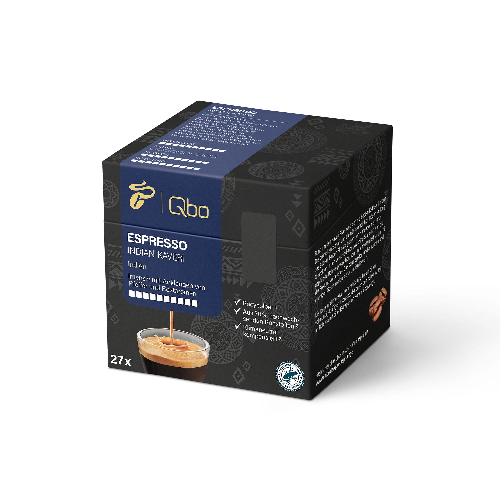 520939 Kaffeekapseln Indian 27 Qbo Kapselsystem) Stück Kaveri (Tchibo Espresso TCHIBO QBO