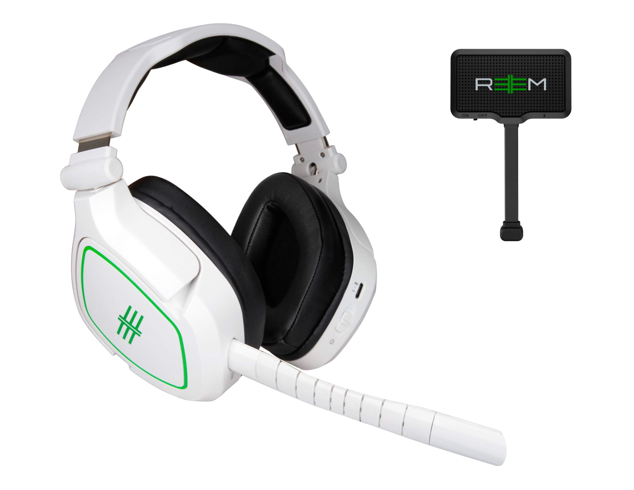 REEM Over-ear Eagle Headset, Wireless Gaming Headset Weiß