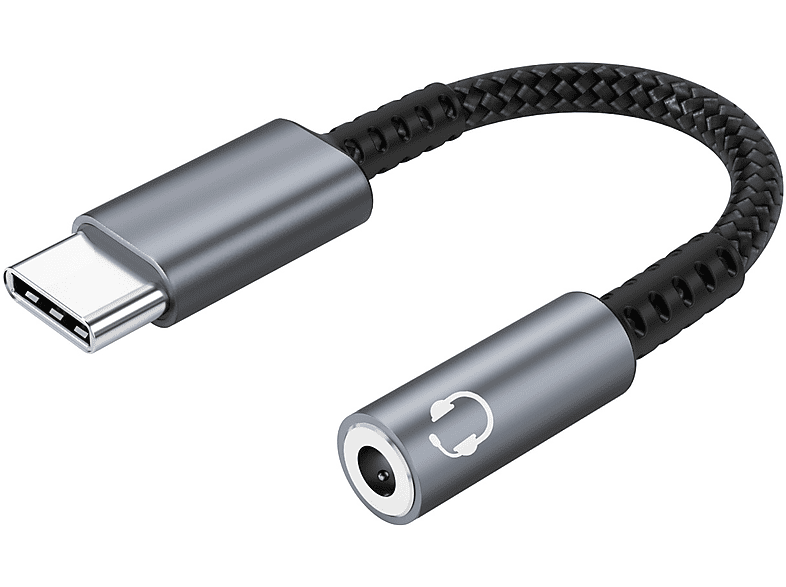 USB C Smartphone im Auto an AUX 3.5mm Audio anschliessen 1 m AUX