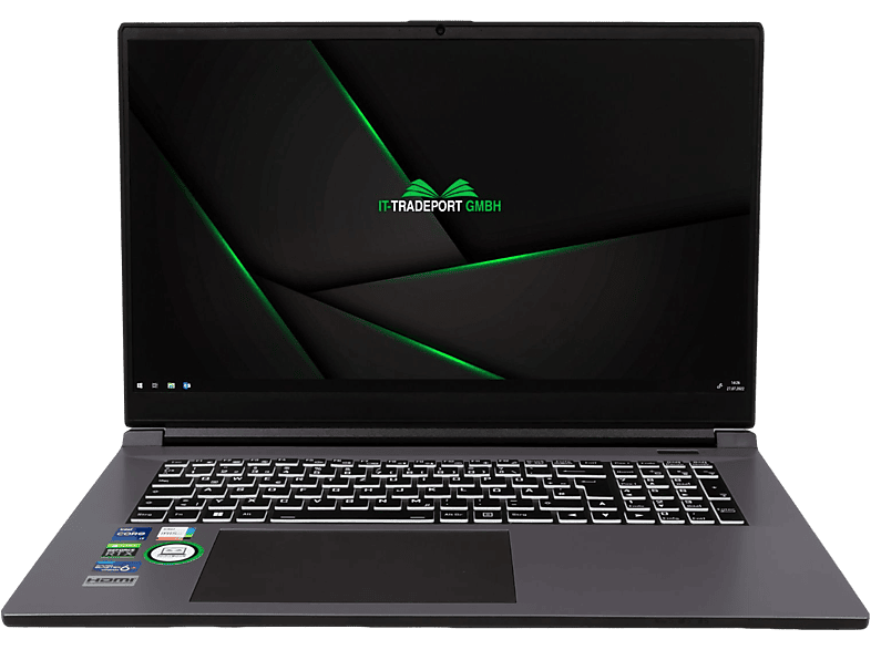 mit G7, RAM, Iris Notebook Core™ IT-TRADEPORT Display, eingerichtet, Intel 2000 fertig Zoll F15, Graphics Xe JodaBook GB Schwarz 15,6 Intel® GB Prozessor, \'Pro\' 32 i5 SSD,