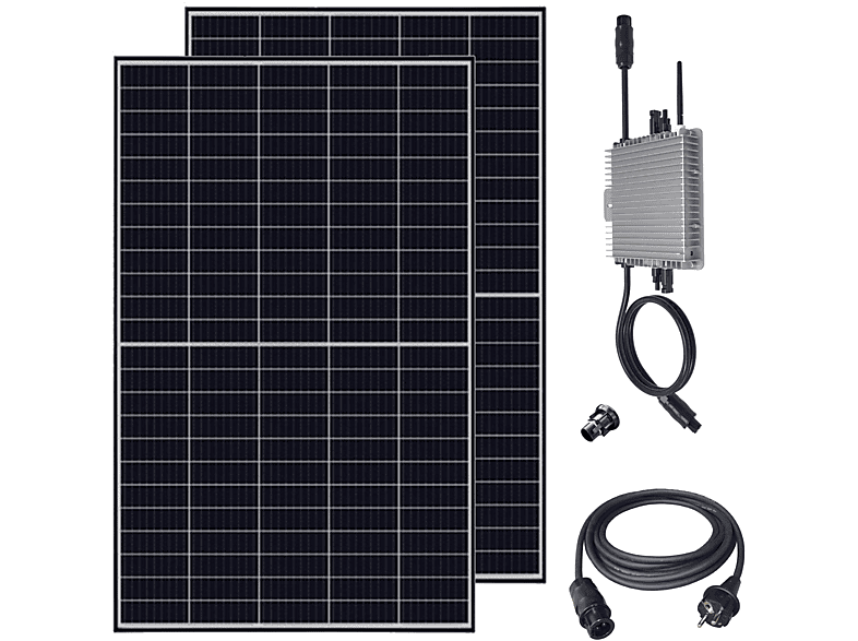 VESKA Komplettset PV 920W/600W auf Balkon-Solaranlage (upgradebar 800W)