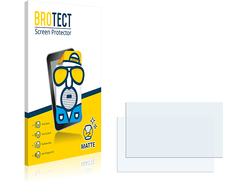 BROTECT 2x Basic) Simatic Schutzfolie(für Siemens HMI KTP 400 matte