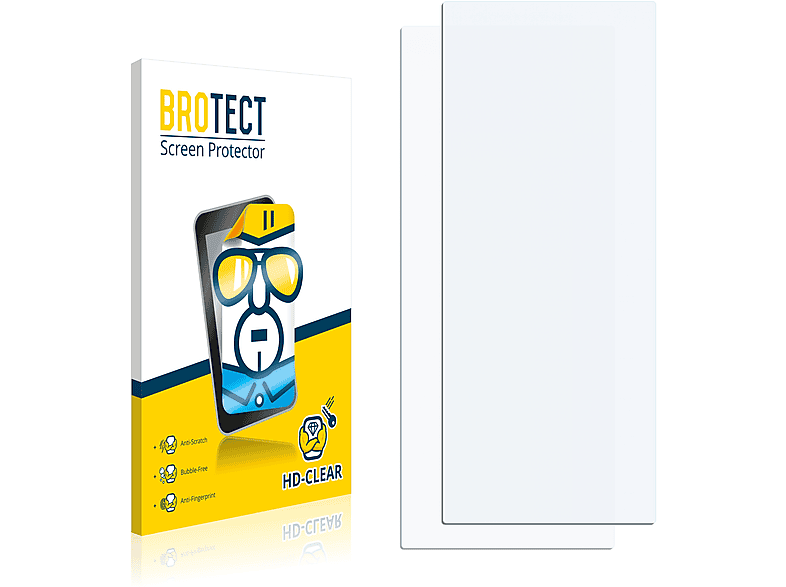 BROTECT 2x klare Schutzfolie(für MyKronoz ZeFit 4) | Smartwatch Schutzfolien & Gläser