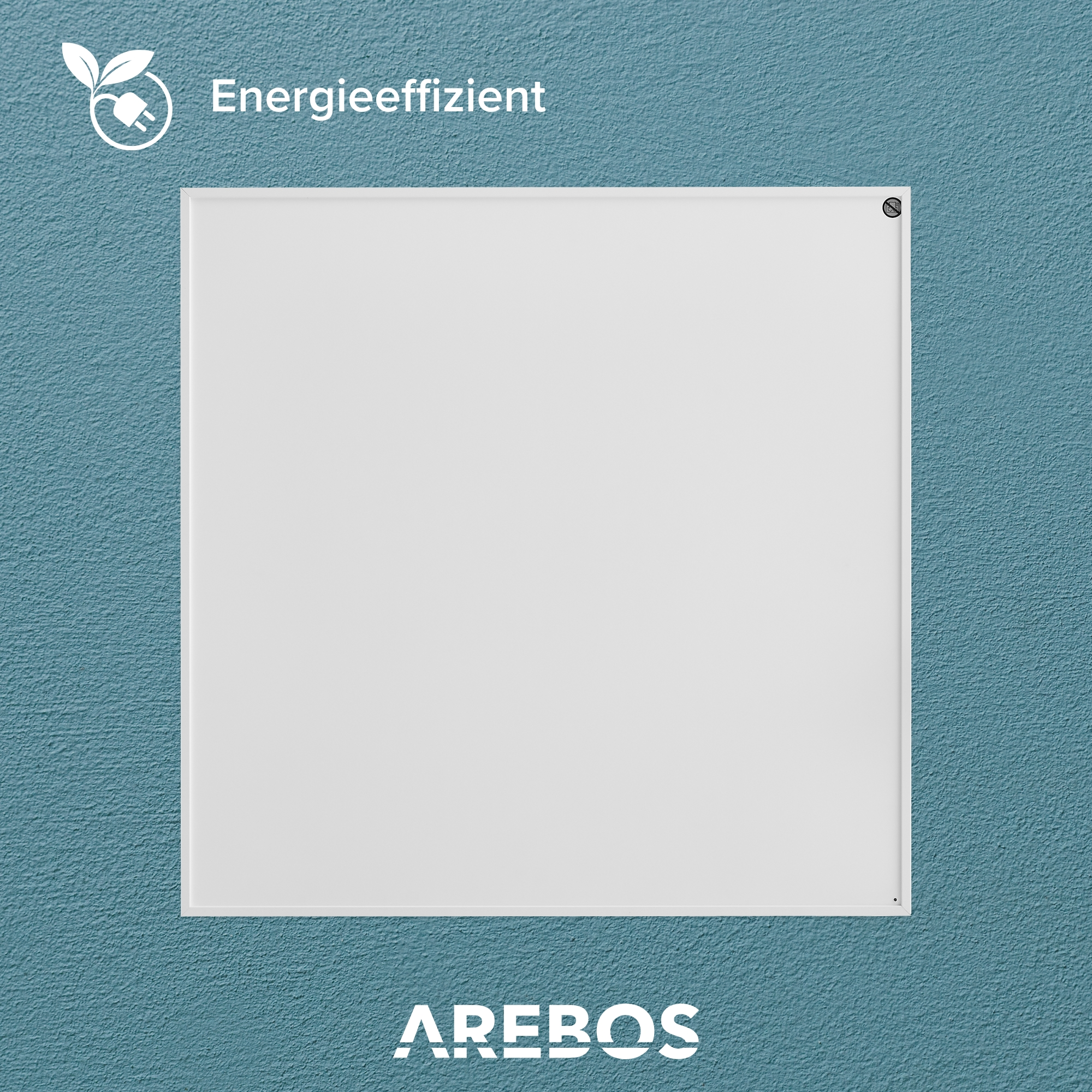 AREBOS Infrarotheizung dünn mit Thermostat (350 Watt) Wandheizung Heizung Heizkörper