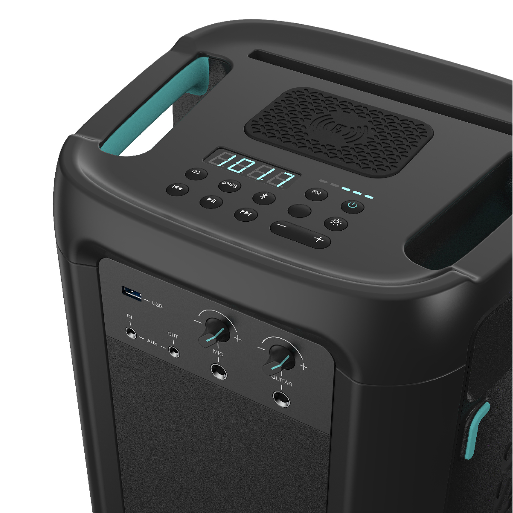 HISENSE Party Rocker One Plus Lautsprecher, Schwarz, Wasserfest