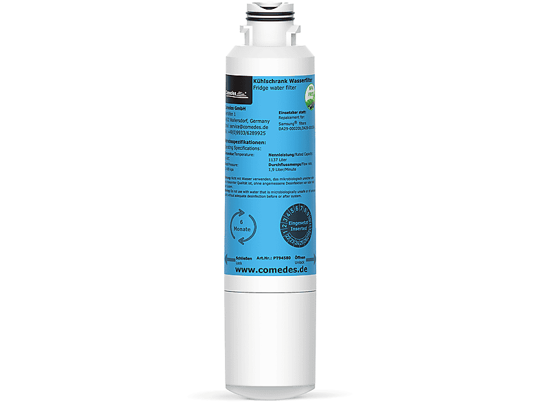 HAF-CIN Wasserfilter Samsung für COMEDES DA97-08006, (53 DA29-00020B, EXP, DA29-00019A DA29-00020A, passend mm) Filterkartusche