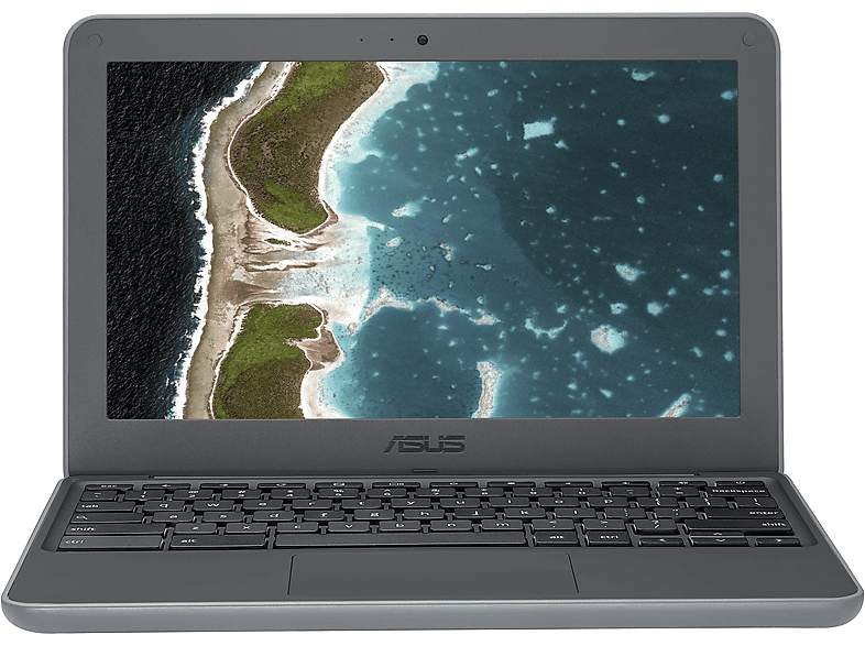 ASUS Chromebook C202XA, Notebook mit 11,6 Zoll Display, MediaTek MediaTek MT Prozessor, 32 GB RAM, 32 GB eMMC, PowerVR GX6250, Grau