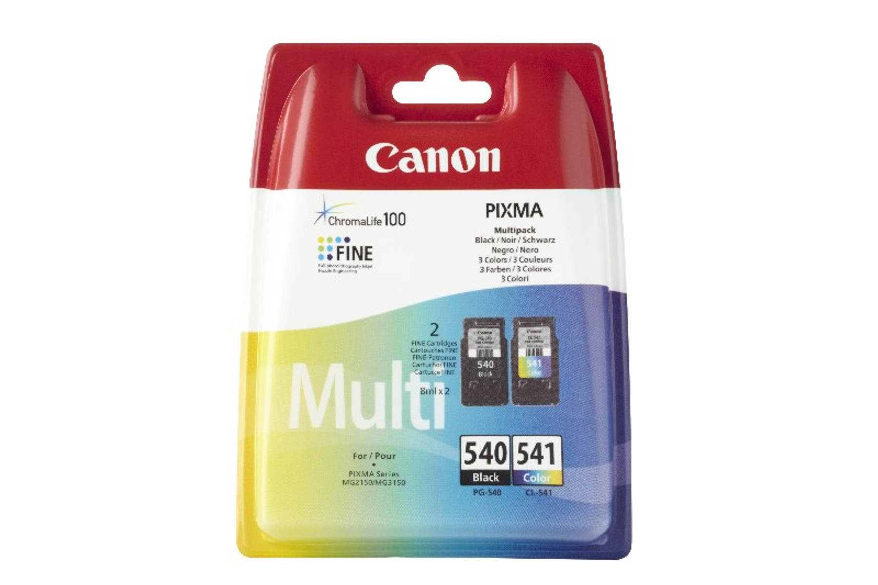 CANON PG 540 + CL 541 MULTIPACK Mürekkep baskı Kırmızı, Mavi, Sarı, Siyah