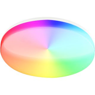 Plafón inteligente  - RGB, blanco/cálido, dimmer, 24W, redondo TELLUR, Blanco