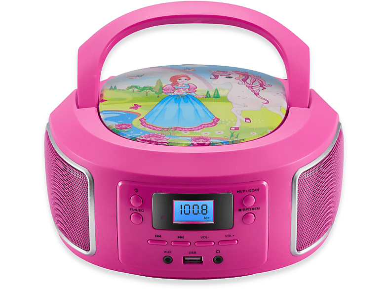 CYBERLUX Cyberlux CL960 CDPlayer Pink Portabler CDPlayer Pink SATURN