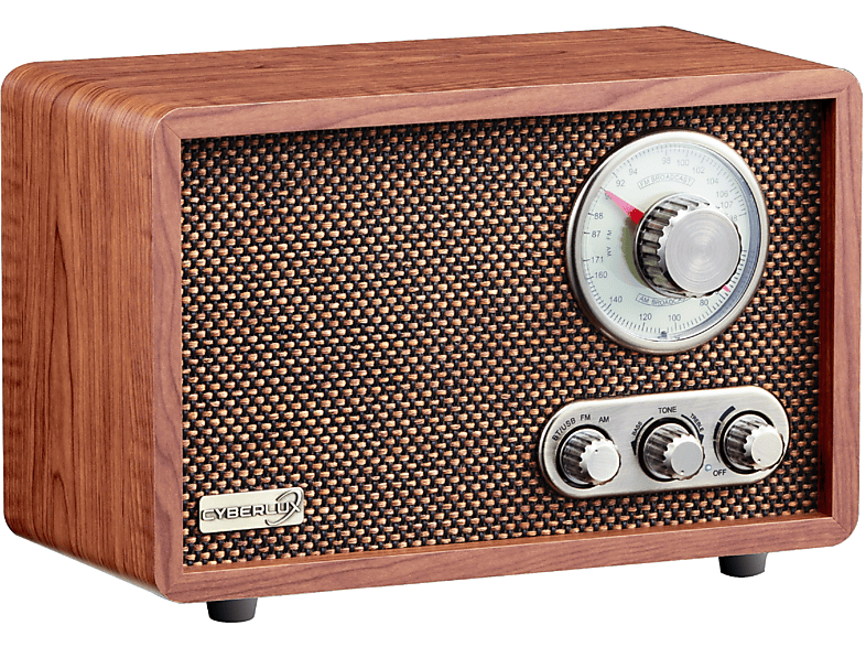 CYBERLUX CL-3080 Radio, AM, FM, Bluetooth, Holzfarben
