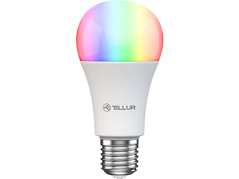 TELLUR WiFi E27, 9W,  dimmbar Smarte Glühbirne Weiß, Warm, RGB | Smarte Lampen