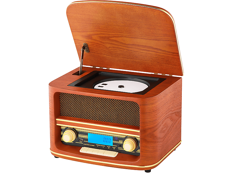 CYBERLUX CL-3050 Radio, AM, Holzfarben FM, Bluetooth