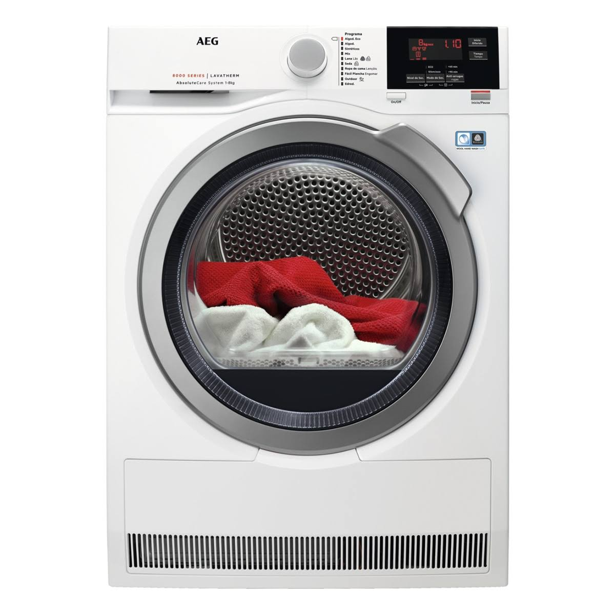 Secadora - 7332543763818 AEG, Bomba de Calor, Independiente, 10 programas, Blanco
